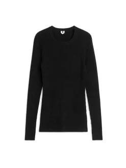Rib-Knit Merino Top