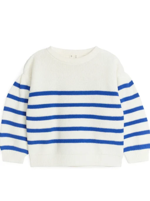 Rib-Knitted Cotton Jumper