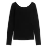 Scoop-Neck Jersey Top
