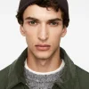 Short Ribbed Cotton Beanie