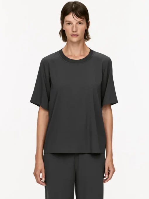 Silk-Crepe T-Shirt