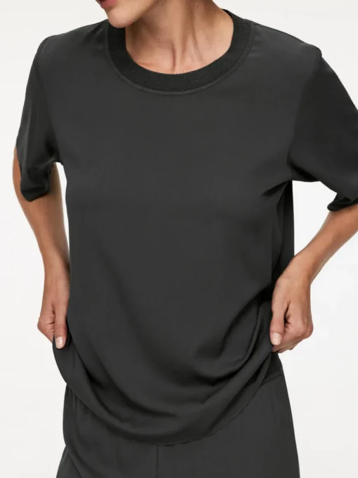 Silk-Crepe T-Shirt