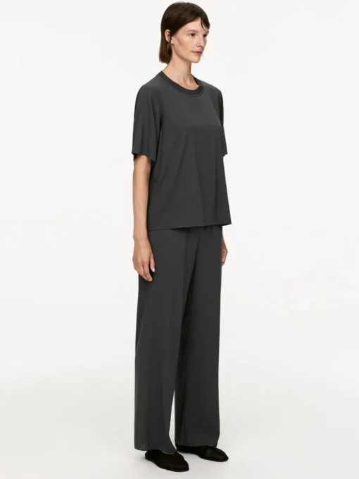 Silk-Crepe T-Shirt