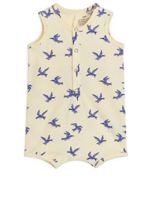 Sleeveless Cotton Romper