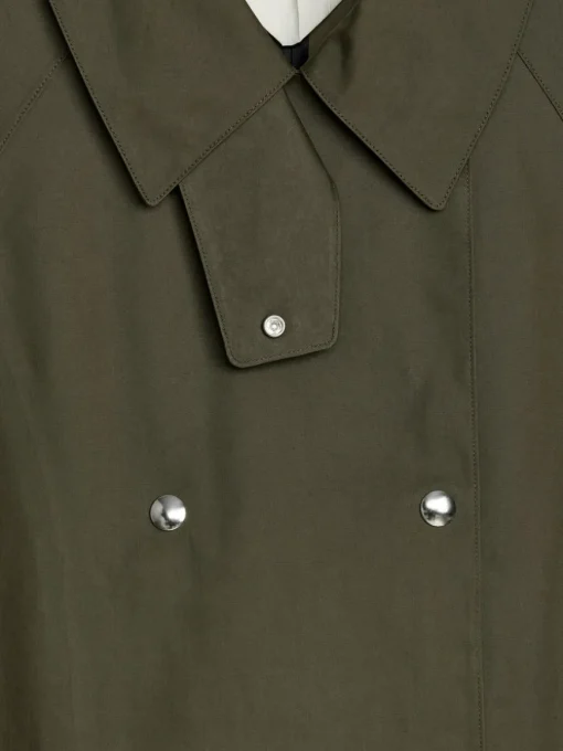 Snap-Button Trench Coat