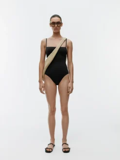Square-Neck Swimsuit