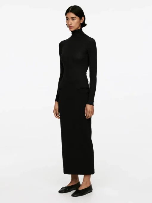 Stretch Midi Skirt