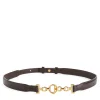 T-Bar Clasp Leather Belt