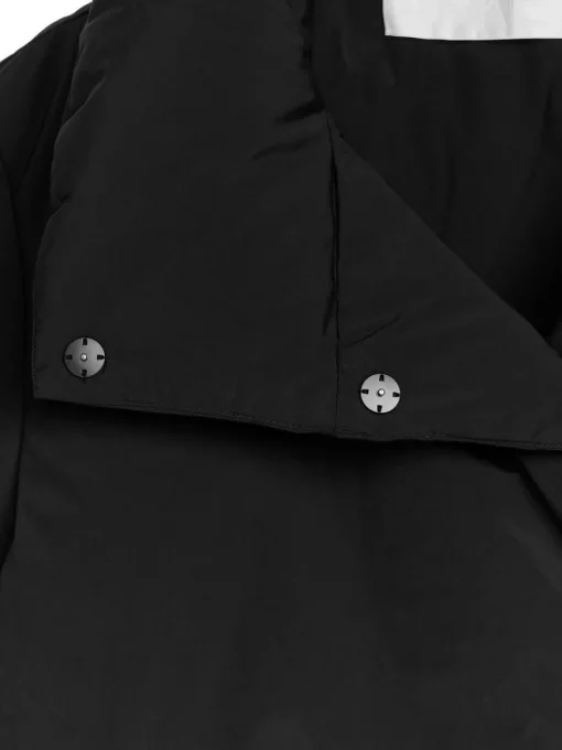 Upcycled Down High-Collar Jacket