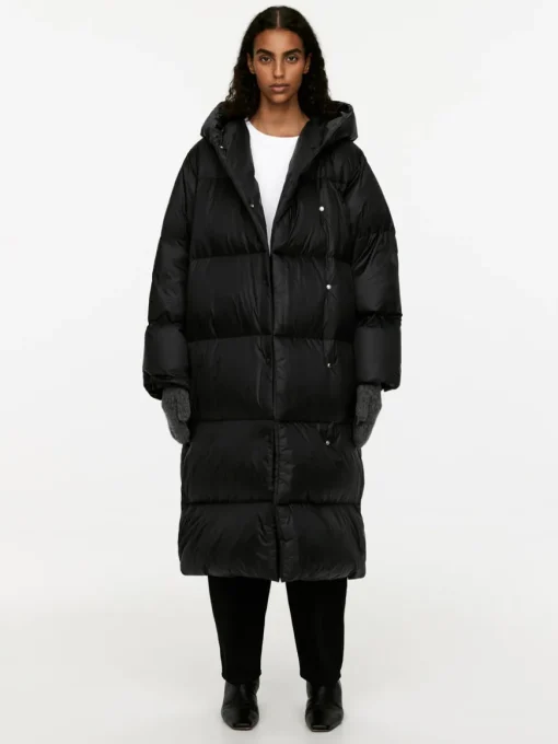Upcycled Down Long Coat
