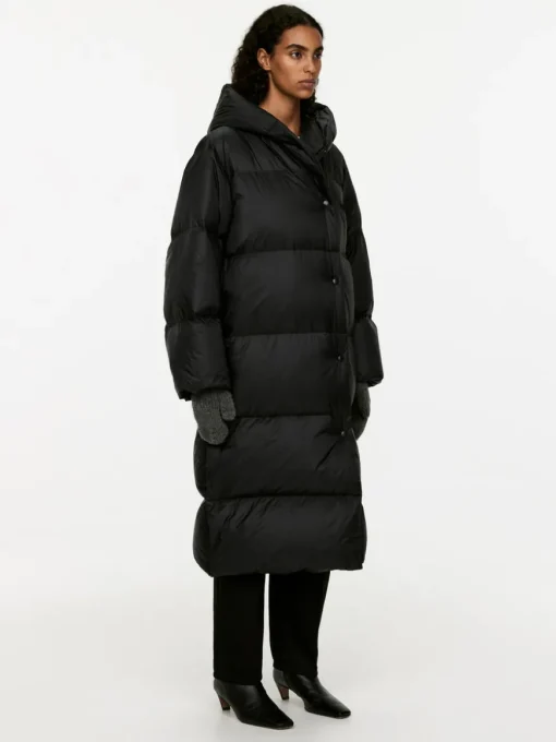 Upcycled Down Long Coat