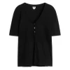 V-Neck Rib Top
