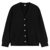 V-Neck Wool Cardigan