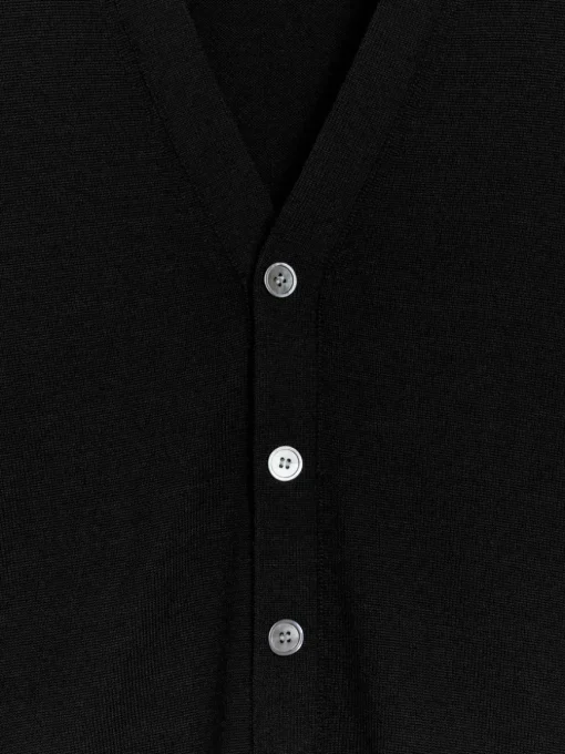 V-Neck Wool Cardigan