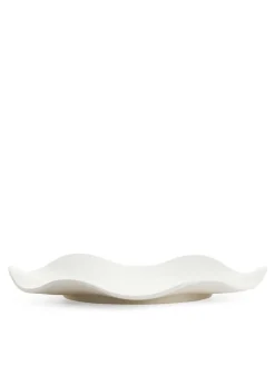 Wavy Stoneware Plate 27 Cm
