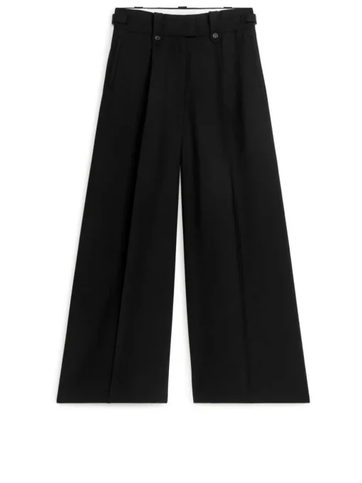Wide Twill Trousers
