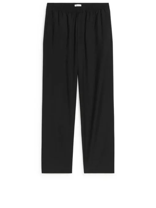Wide Wool Trousers