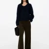 Wide-Leg Corduroy Trousers