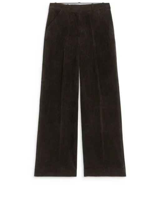 Wide-Leg Corduroy Trousers