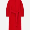 Wool-Blend Belted Coat