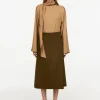 Wool-Blend Doublé Skirt