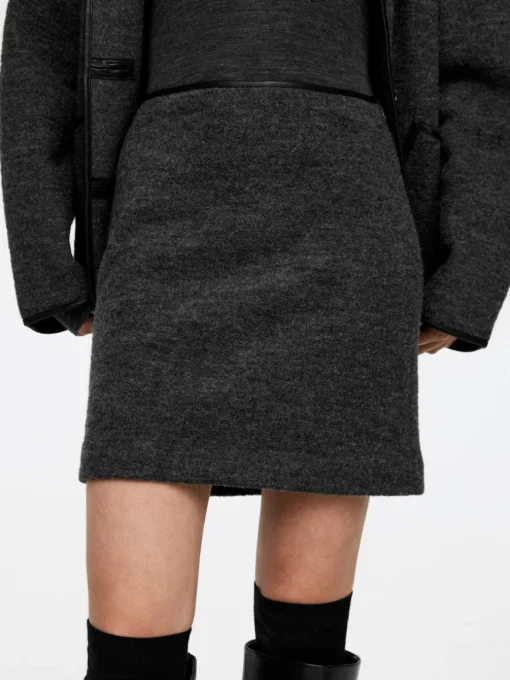 Wool-Blend Mini Skirt