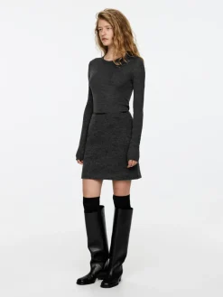 Wool-Blend Mini Skirt