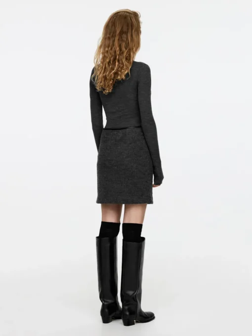 Wool-Blend Mini Skirt