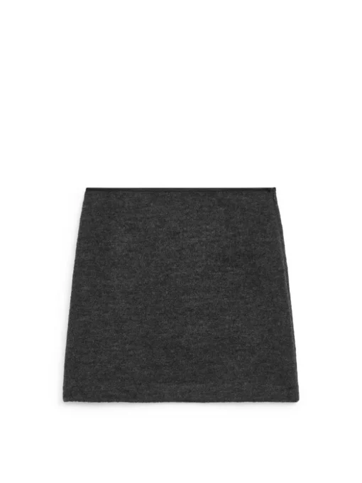 Wool-Blend Mini Skirt