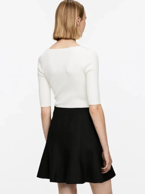 Wool-Blend Sculptural Skirt