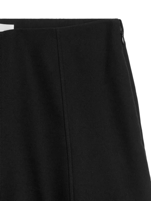 Wool-Blend Sculptural Skirt