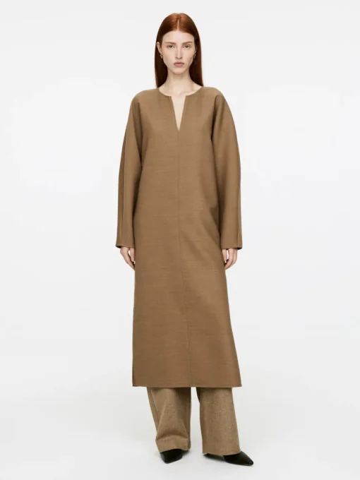 Wool-Blend Tunic Dress