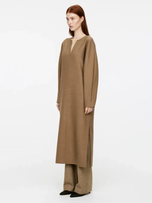 Wool-Blend Tunic Dress