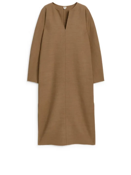 Wool-Blend Tunic Dress